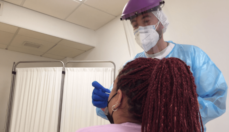 Imagen de archivo de una prueba de PCR / TA